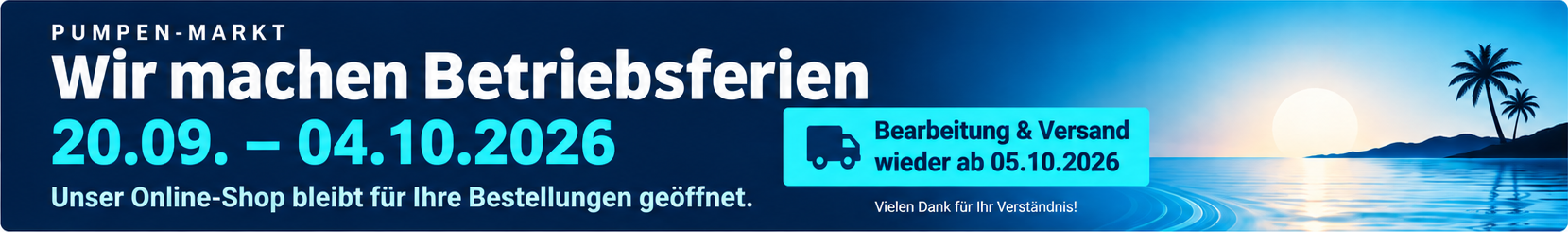 Betriebsferien 20.09.–04.10.2026 – Startseite