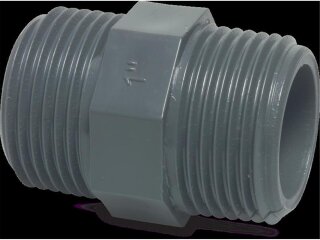 PVC Doppelnippel 1"