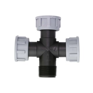 Tavlit PP Kreuzstück 1" AG - 3 x 1" IG