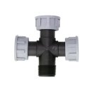 Tavlit PP Kreuzst&uuml;ck 1" AG - 3 x 1" IG