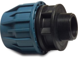 PP Klemmkupplung 32 mm x 1 1/2" AG